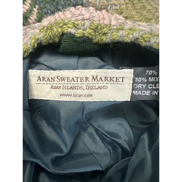 NWT ARAN SWEATER MARKET Donegal Loden Wool Newsboy Cap Colorful Tweed Ireland OS main image 8